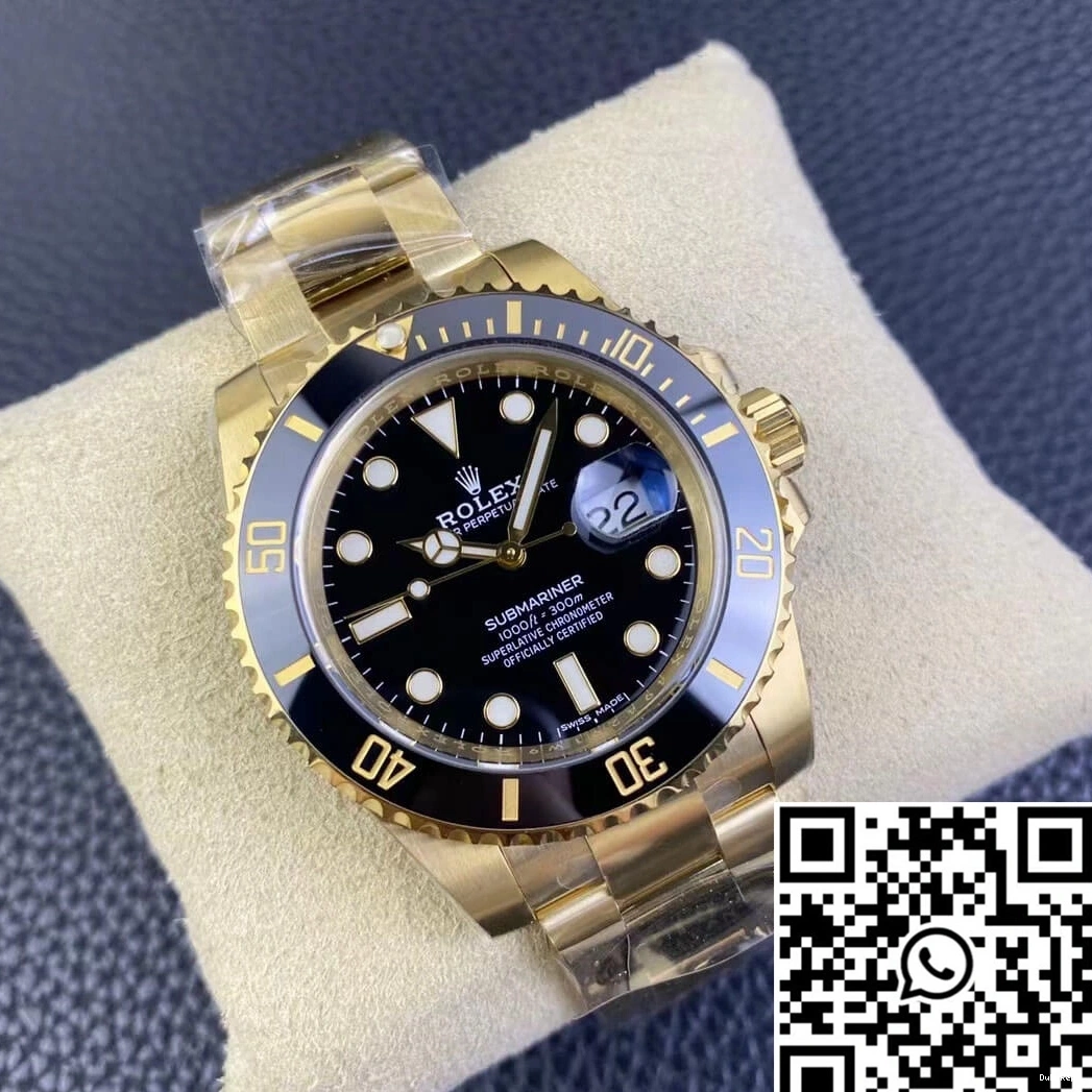 Submariner 116618LN-97208 Rolex Clean Gold Yellow Factory 1211